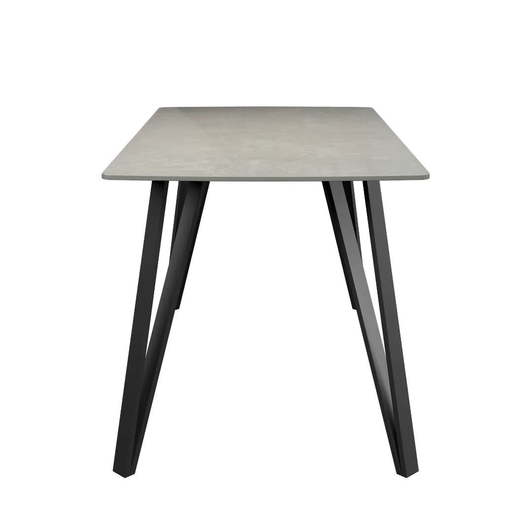 Riviera Grey Ceramic Dining Table