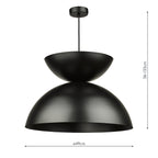 Riya Pendant Matt Black<br>Matt Black