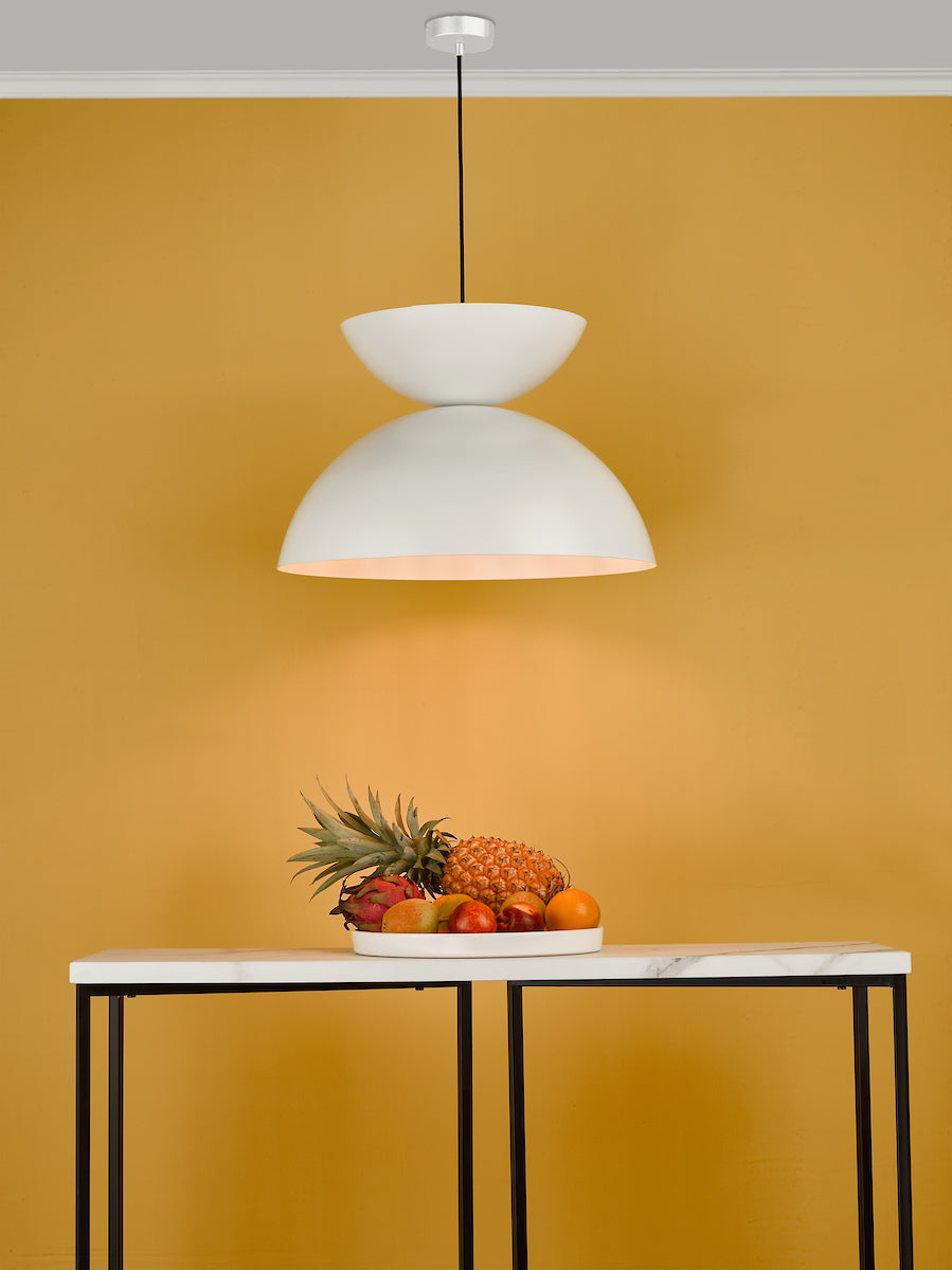 Riya Pendant Matt White<br>Matt White