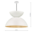 Riya Pendant Matt White<br>Matt White