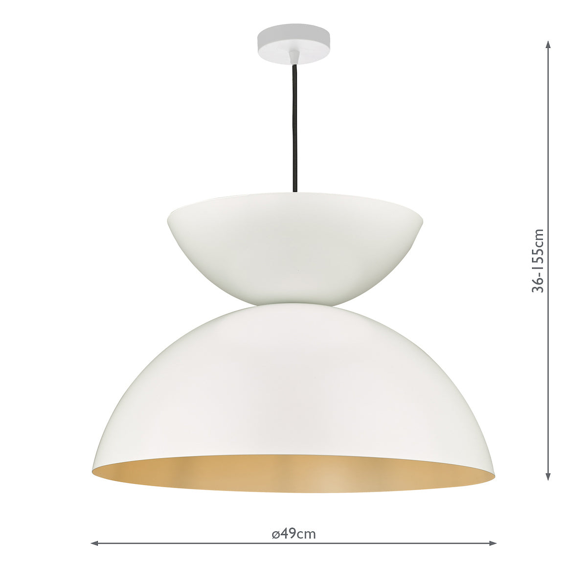 Riya Pendant Matt White<br>Matt White