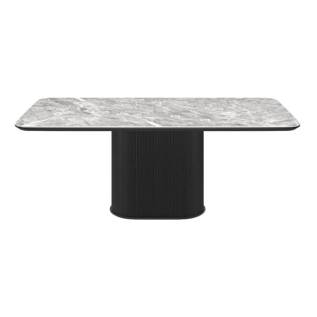 Roberto Gloss Light Grey Ceramic Coffee Table