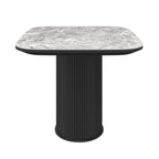 Roberto Gloss Light Grey Ceramic Side Table
