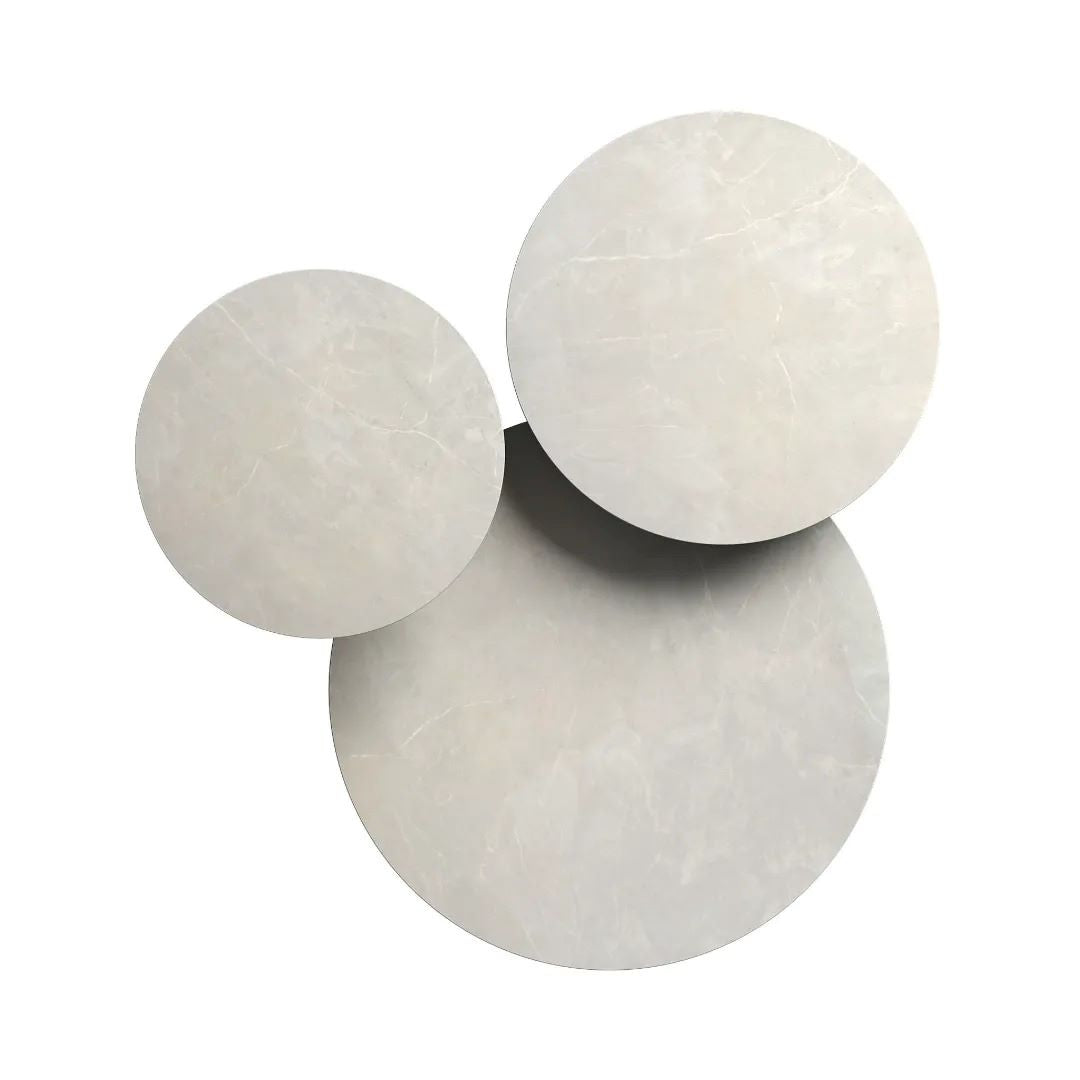 Roma Grey Ceramic Coffee Table Set