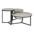 Roma Grey Ceramic Coffee Table Set