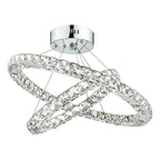 Roma 2 Tier Pendant Polished Chrome Crystal LED<br>Crystal