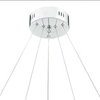 Roma 2 Tier Pendant Polished Chrome Crystal LED<br>Crystal
