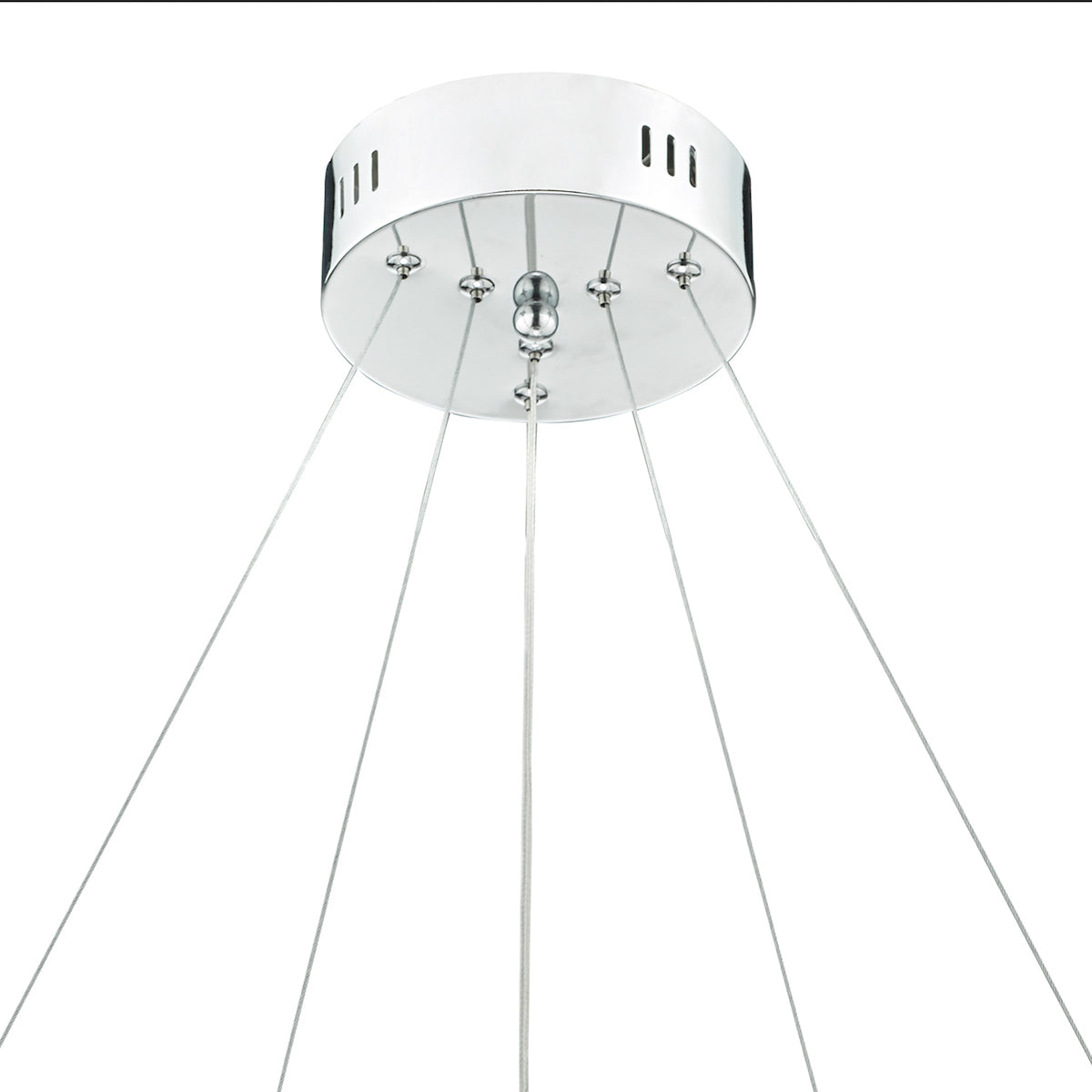 Roma 2 Tier Pendant Polished Chrome Crystal LED<br>Crystal