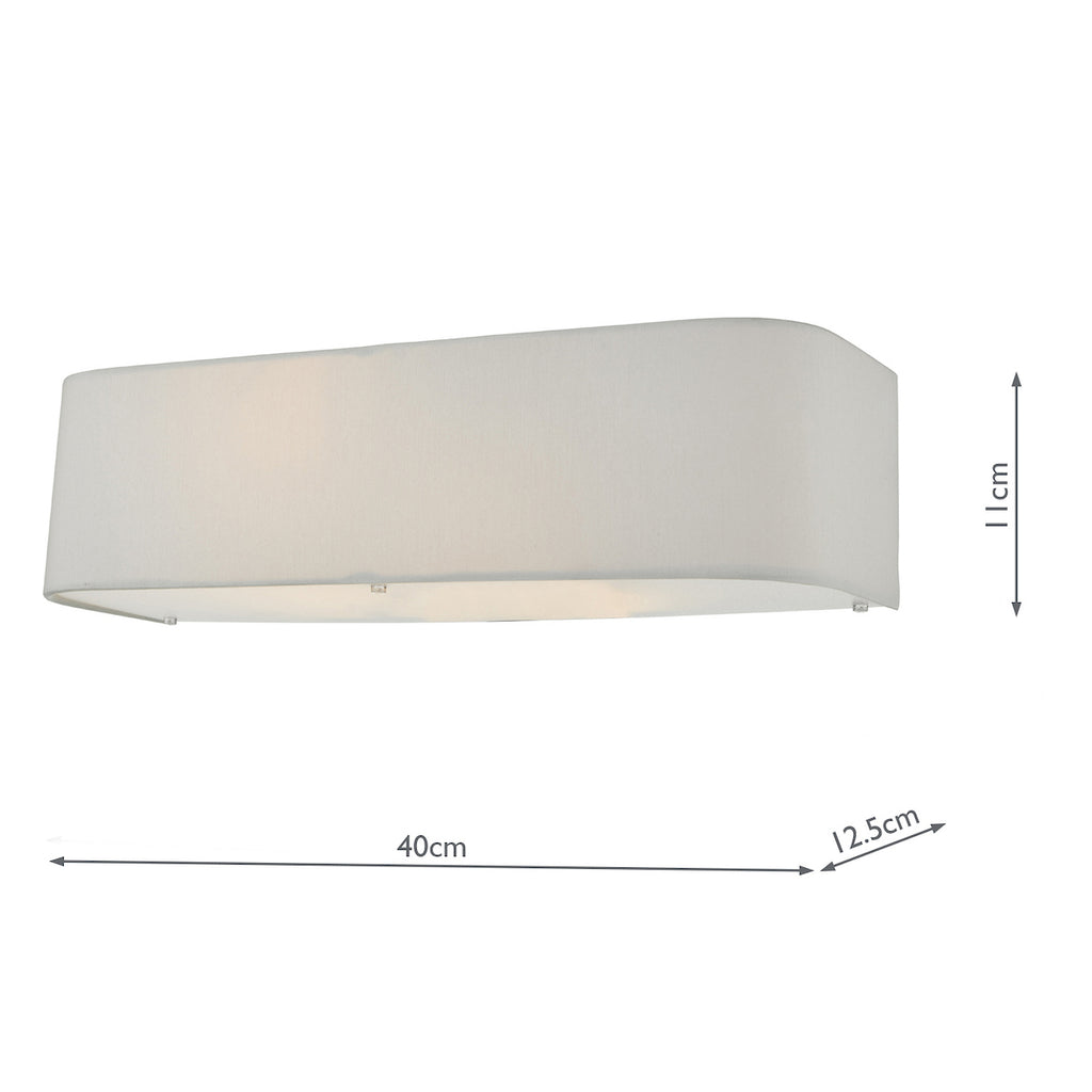 Ronda 2 Light Wall Light Ivory<br>Ivory
