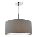 Ronda 3 Light Pendant With Slate Grey Shade And Diffuser 40cm<br>Grey