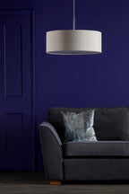 Ronda 3 Light Pendant With Ecru Shade And Diffuser 60cm<br>Taupe