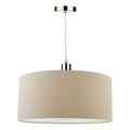 Tuscan Ivory Cotton Cylinder Shade 13cm<br>Ivory