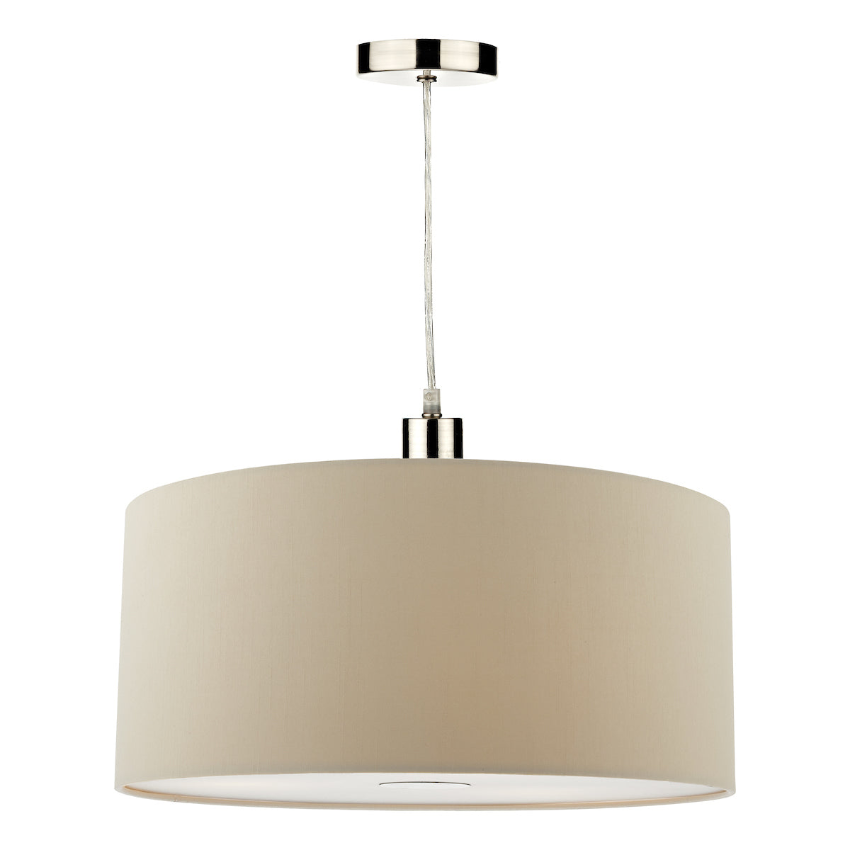 Tuscan Ivory Cotton Cylinder Shade 13cm<br>Ivory
