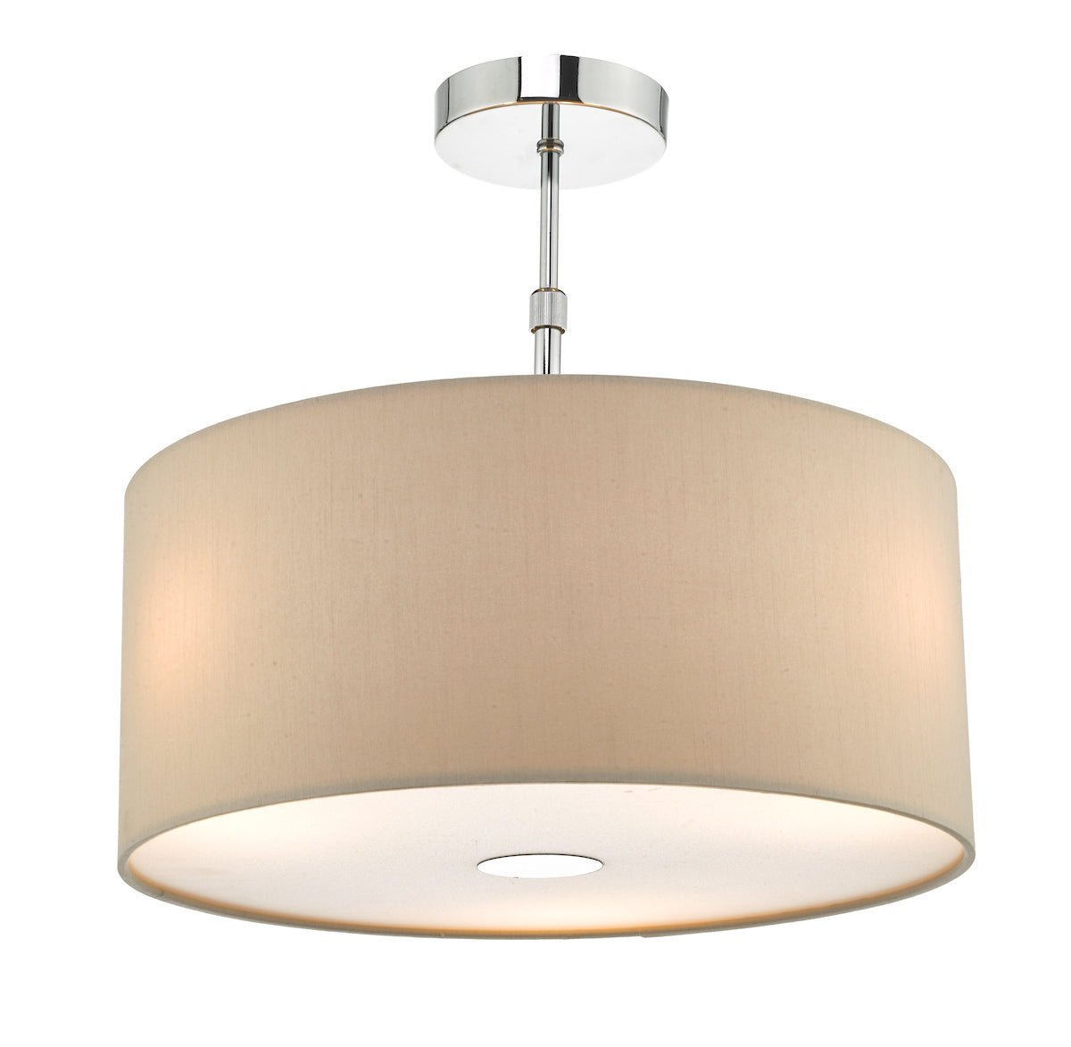 Tuscan Ivory Cotton Cylinder Shade 13cm<br>Ivory