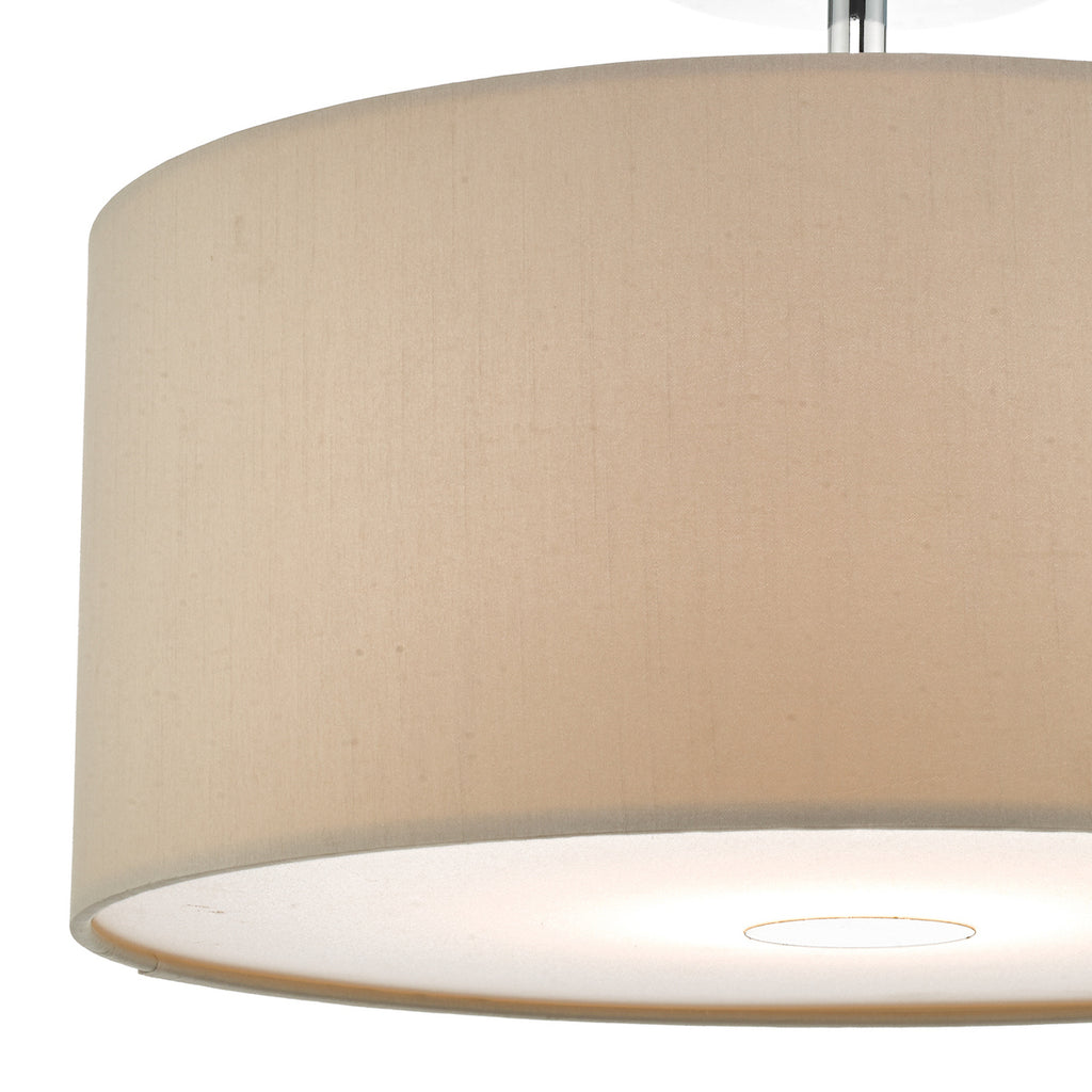 Tuscan Ivory Cotton Cylinder Shade 13cm<br>Ivory