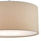 Tuscan Ivory Cotton Cylinder Shade 13cm<br>Ivory