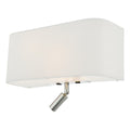Ronda 3 Light Wall Light Ivory With LED Reading Light<br>Ivory