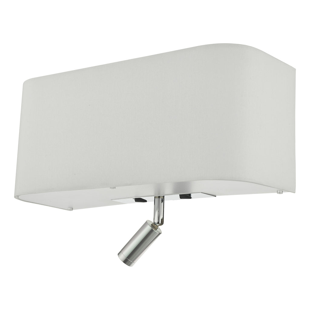 Ronda 3 Light Wall Light Ivory With LED Reading Light<br>Ivory