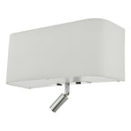 Ronda 3 Light Wall Light Ivory With LED Reading Light<br>Ivory