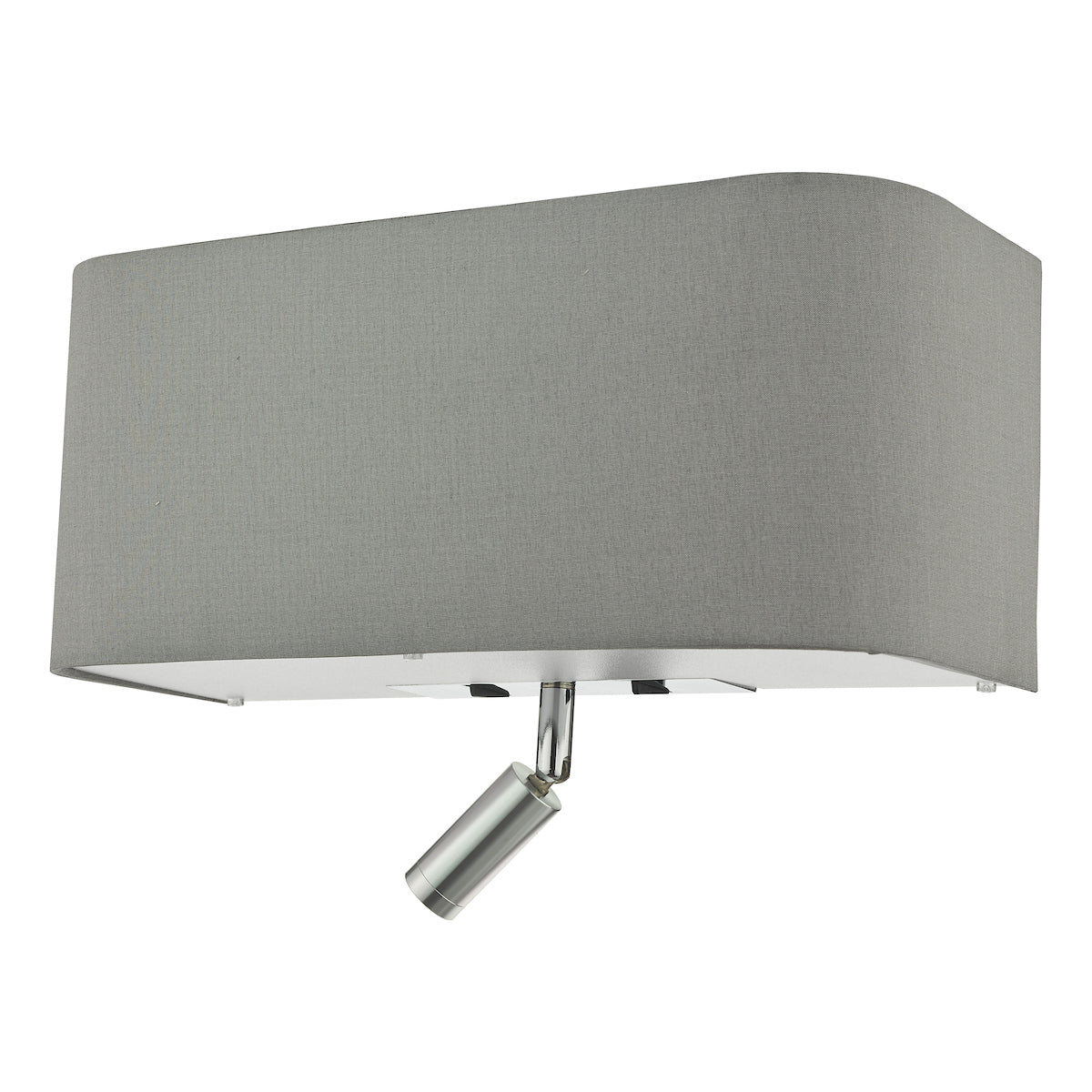 Ronda 3 Light Wall Light Grey With LED Reading Light<br>Grey