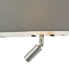 Ronda 3 Light Wall Light Grey With LED Reading Light<br>Grey