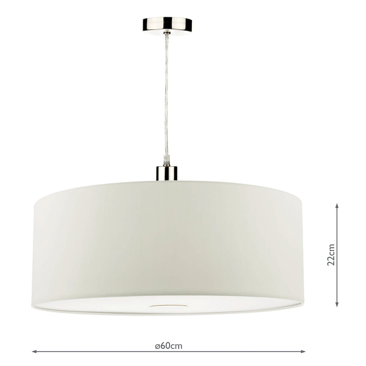 Ronda Easy Fit Porcelain White And Diffuser 60cm<br>White