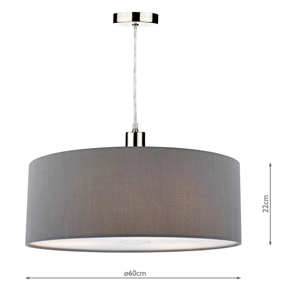 Ronda Easy Fit Slate Grey And Diffuser 60cm<br>Grey