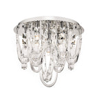 Roxanne Small 7 Light Flush Polished Chrome Crystal<br>Crystal