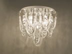 Roxanne Small 7 Light Flush Polished Chrome Crystal<br>Crystal