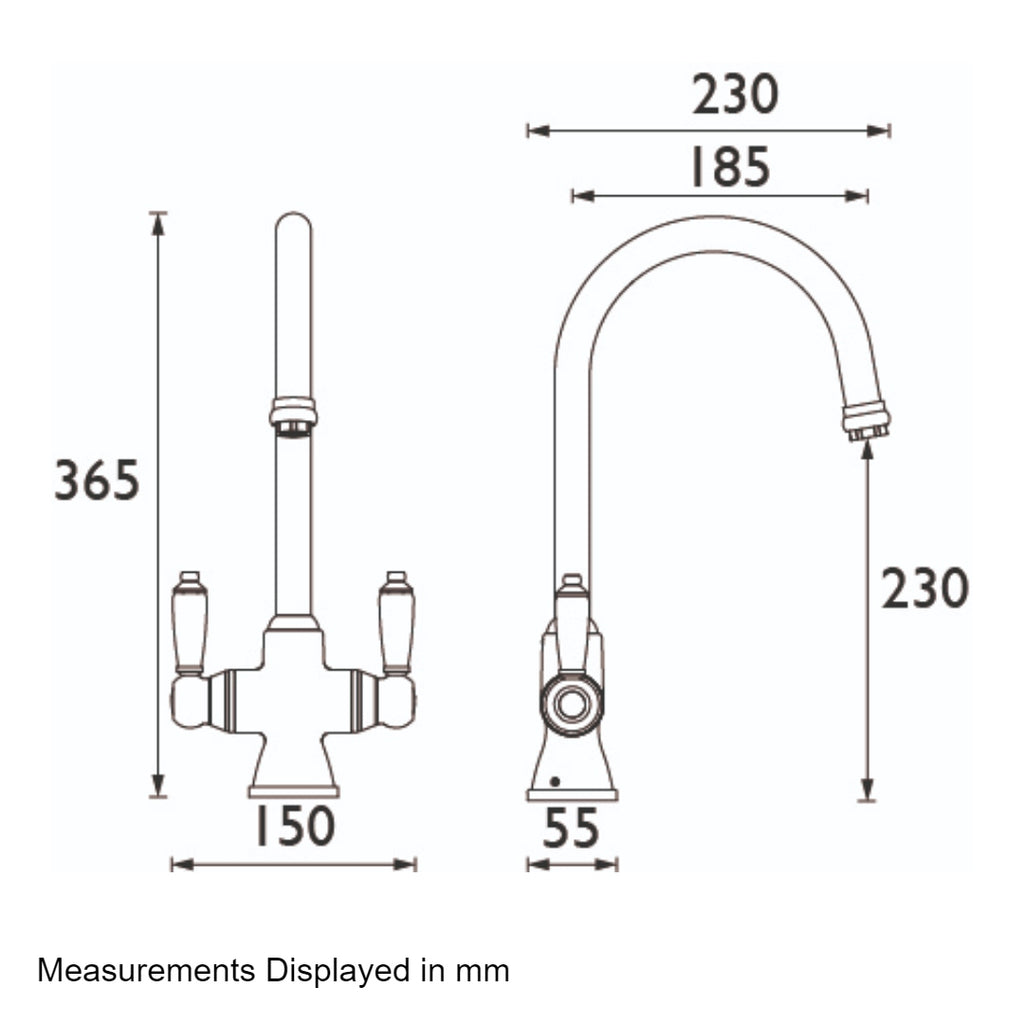 Bristan Renaissance Easyfit Sink Mixer Brushed - Nickel