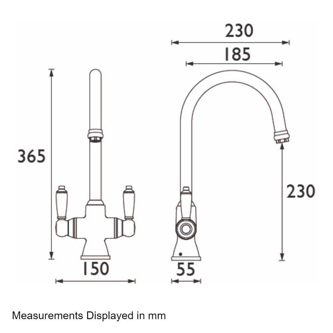 Bristan Renaissance Easyfit Sink Mixer Brushed - Nickel