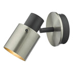 Ryan Single Wall Spotlight Brushed Nickel Matt Black<br>Brushed Nickel
