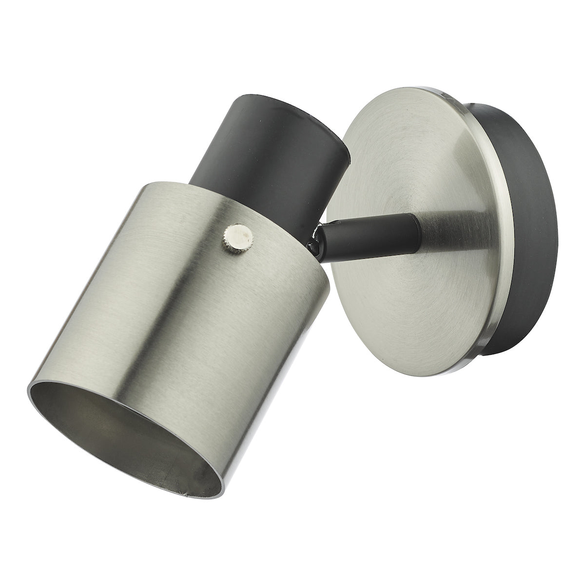 Ryan Single Wall Spotlight Brushed Nickel Matt Black<br>Brushed Nickel