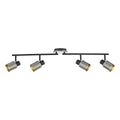 Ryan 4 Light Bar Spotlight Brushed Nickel Matt Black<br>Brushed Nickel