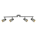Ryan 4 Light Bar Spotlight Brushed Nickel Matt Black<br>Brushed Nickel
