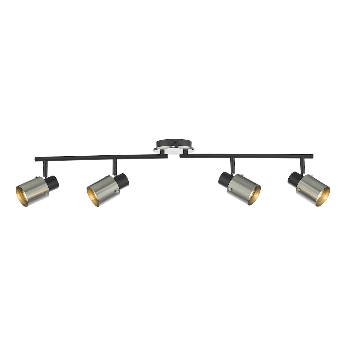 Ryan 4 Light Bar Spotlight Brushed Nickel Matt Black<br>Brushed Nickel