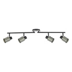 Ryan 4 Light Bar Spotlight Brushed Nickel Matt Black<br>Brushed Nickel