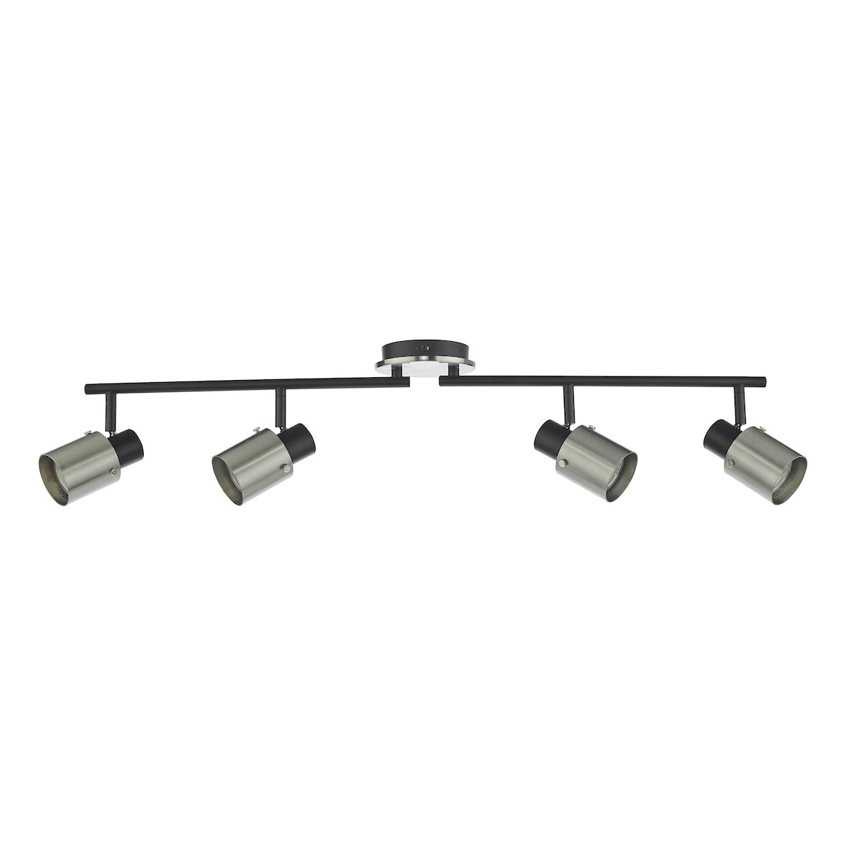 Ryan 4 Light Bar Spotlight Brushed Nickel Matt Black<br>Brushed Nickel
