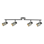 Ryan 4 Light Bar Spotlight Brushed Nickel Matt Black<br>Brushed Nickel