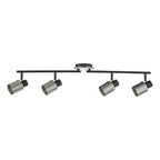 Ryan 4 Light Bar Spotlight Brushed Nickel Matt Black<br>Brushed Nickel
