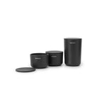 Brabantia Renew Storage Pots Set Of 3 Dark Grey