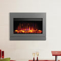 Gazco Riva2 670 Electric Fire Frame - Designio2 Steel in Iridium