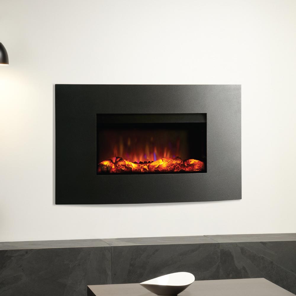 Gazco Riva2 670 Electric Fire Frame - Verve XS Front in Graphite