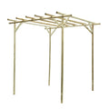 Grange RRPERG Rustic Timber Rose Pergola 2.52m - Green