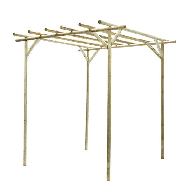 Grange RRPERG Rustic Timber Rose Pergola 2.52m - Green