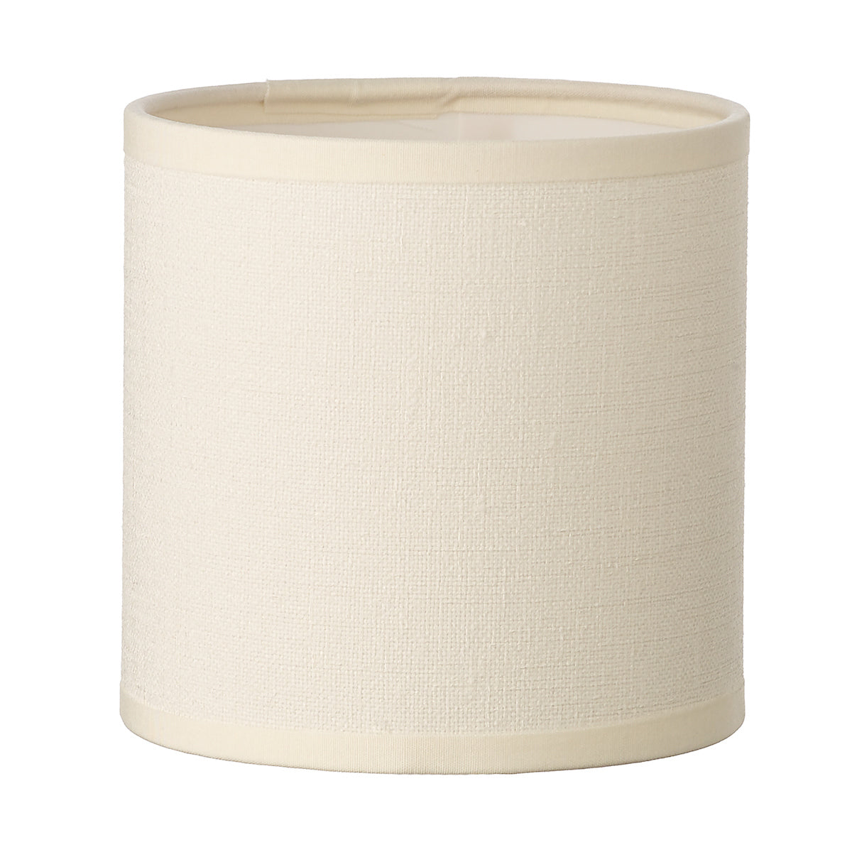 S066 Cream Cotton Drum Shade 12cm<br>Cream