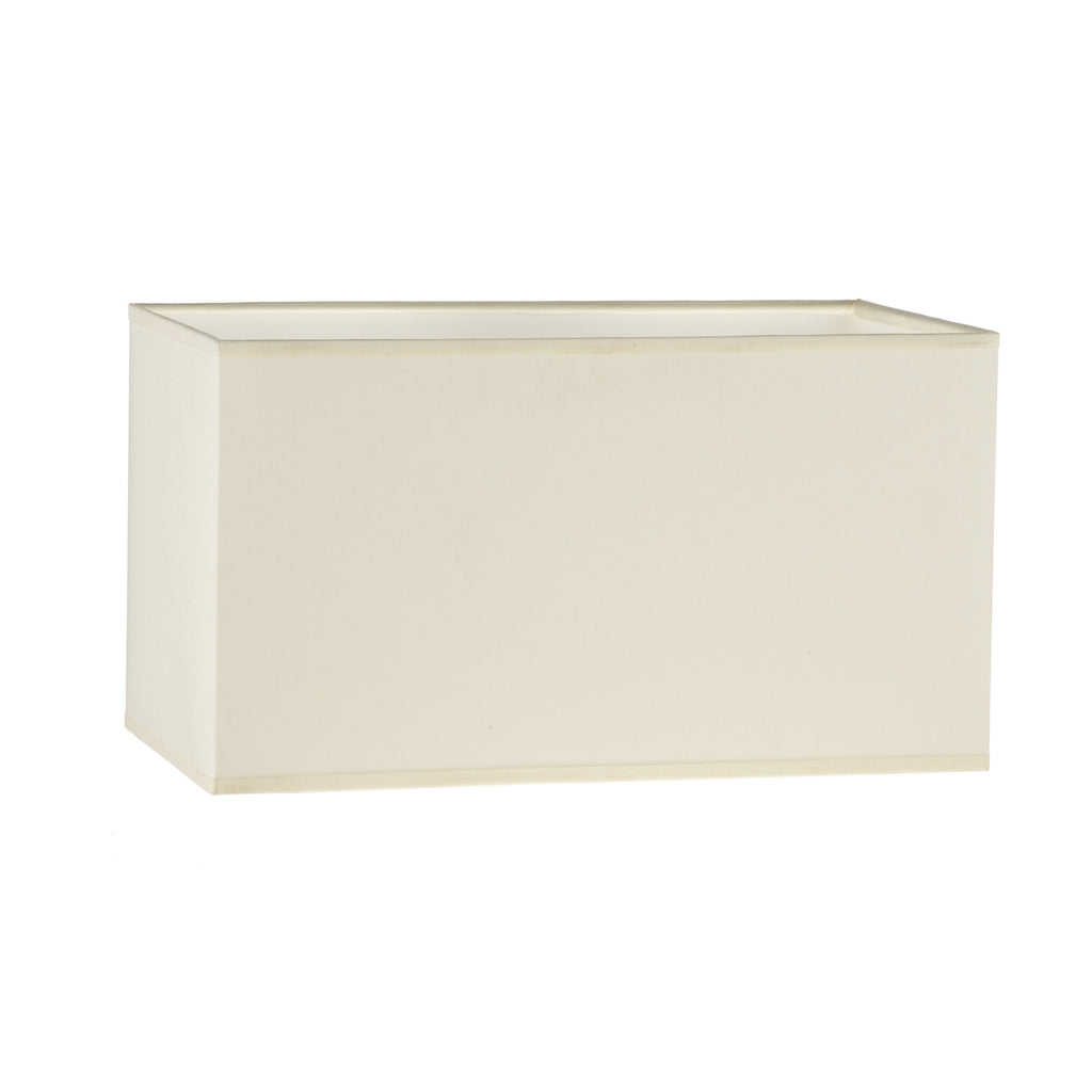 S1021 Cream Cotton Rectangle Shade 34cm<br>Cream