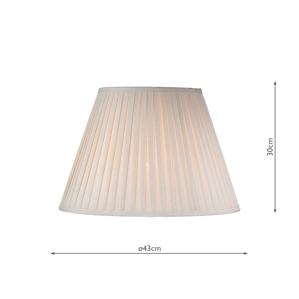 S1098 Taupe Cotton Tapered Drum Shade 43cm<br>Taupe
