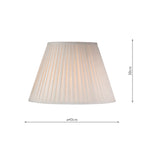 S1098 Taupe Cotton Tapered Drum Shade 43cm<br>Taupe