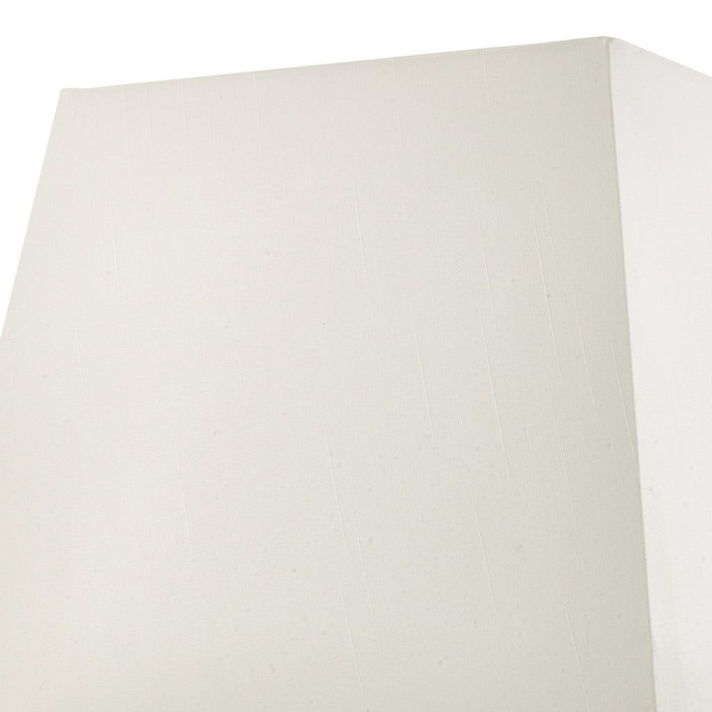 S1101 Ivory Faux Silk Tapered Square Shade 37cm<br>Ivory